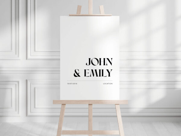 Emily - Wedding Welcome Sign