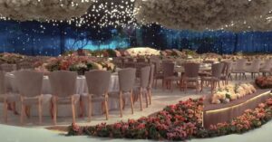 how to decorate a large room for wedding reception